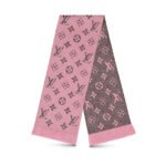 Louis Vuitton Logomania Shine Scarf Rose Ballerine 180Cm M70466