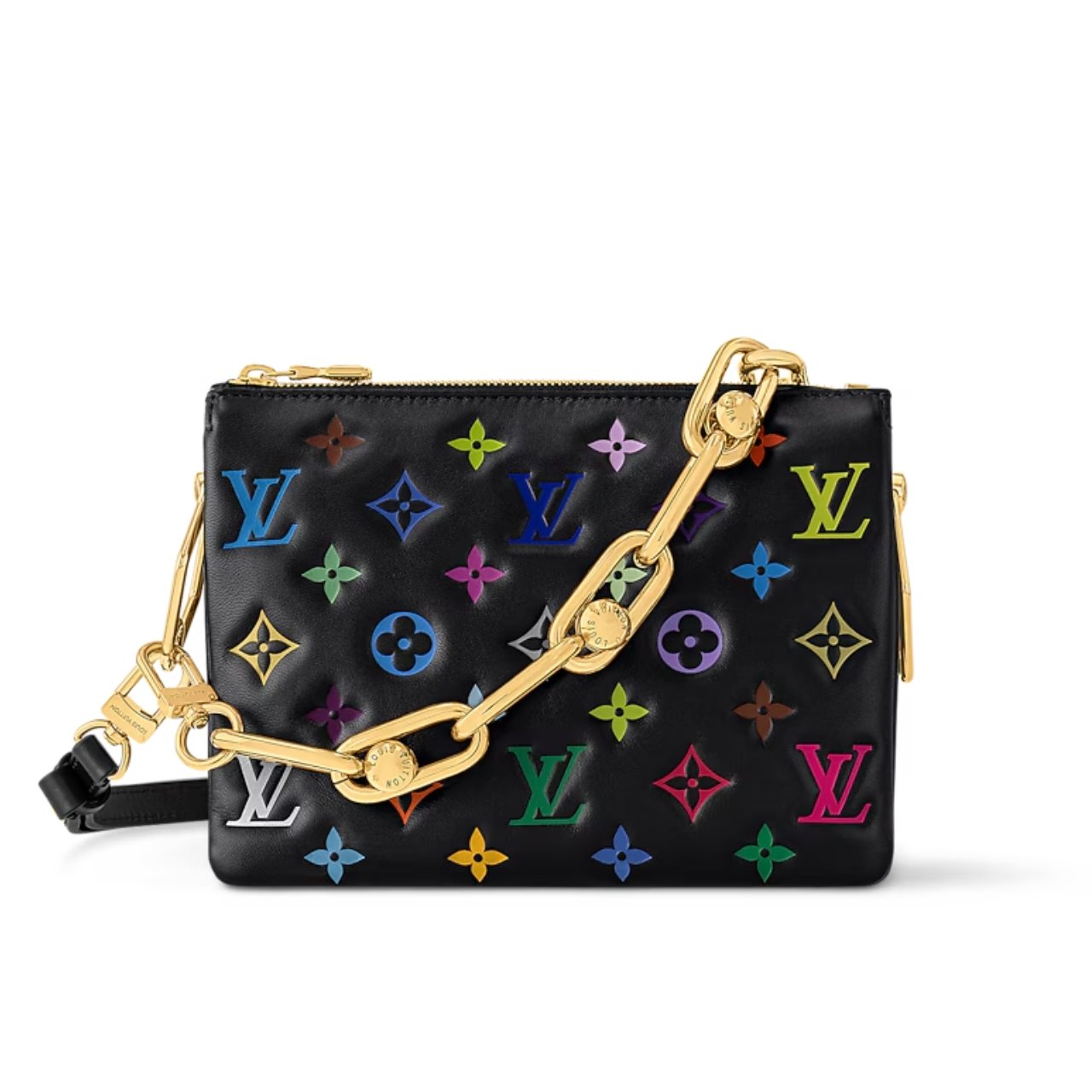 Thumbnail-21-4 Louis Vuitton x Murakami Coussin BB Multicolored Black 28Cm M13232 - Image 1