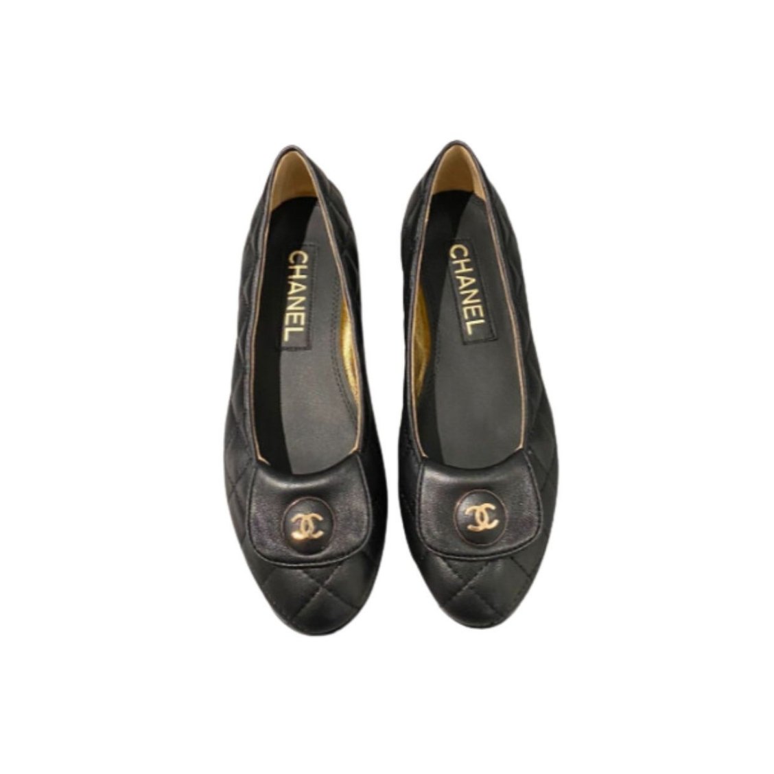 Thumbnail-34 Chanel Ballet Flats Black - Image 1