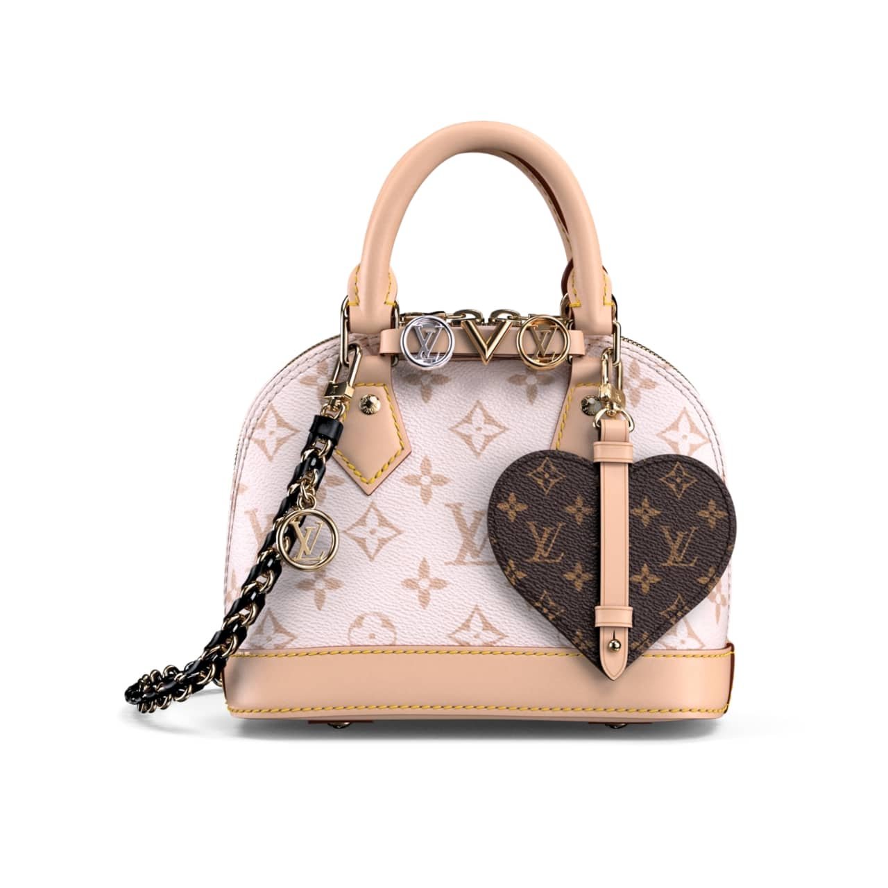 Thumbnail-8-4 Louis Vuitton Alma Mini LV And I Monogram Dune 25Cm K00015 - Image 1
