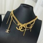 Chanel CC Necklace Gold - Image 3