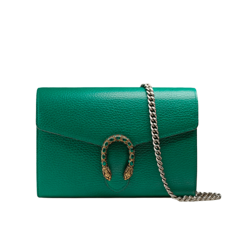 dne-7-6 Gucci Women Dionysus GG Supreme Chain Bag Green 20Cm 401231 CAOGX 3120 - Image 1