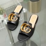 Gucci Princetown GG Slippers Leather Black - Image 2