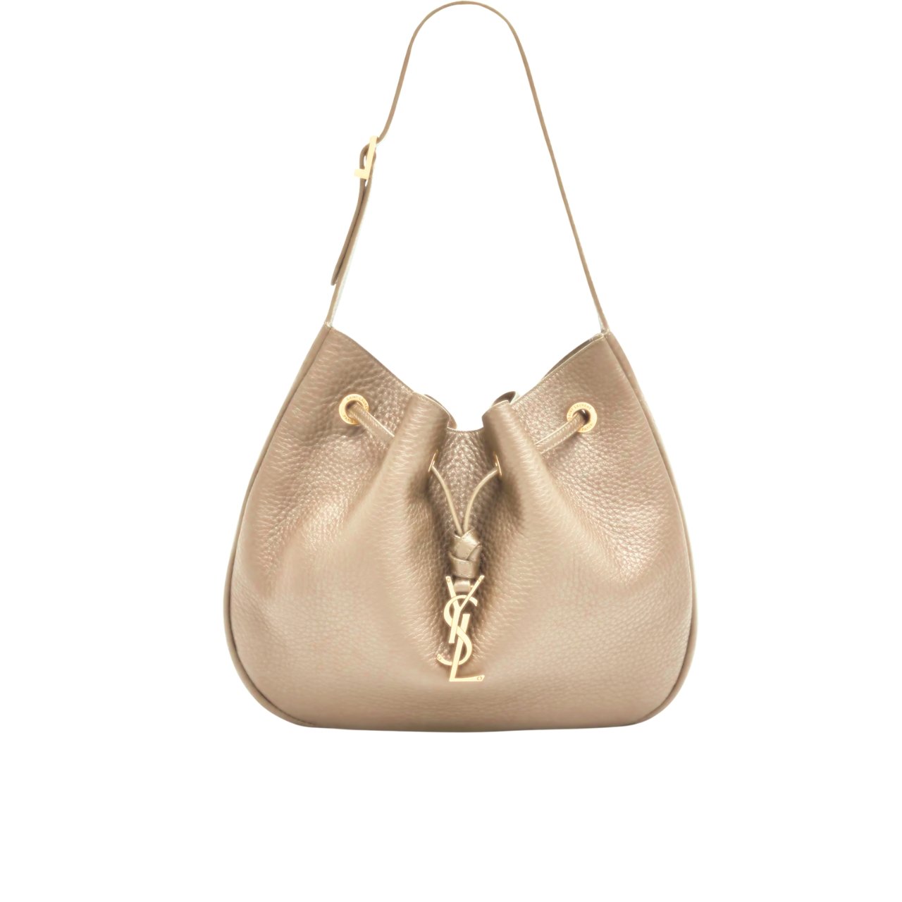 vel-1-1 Saint Laurent Paris VII Hobo Bag Beige 30Cm - Image 1
