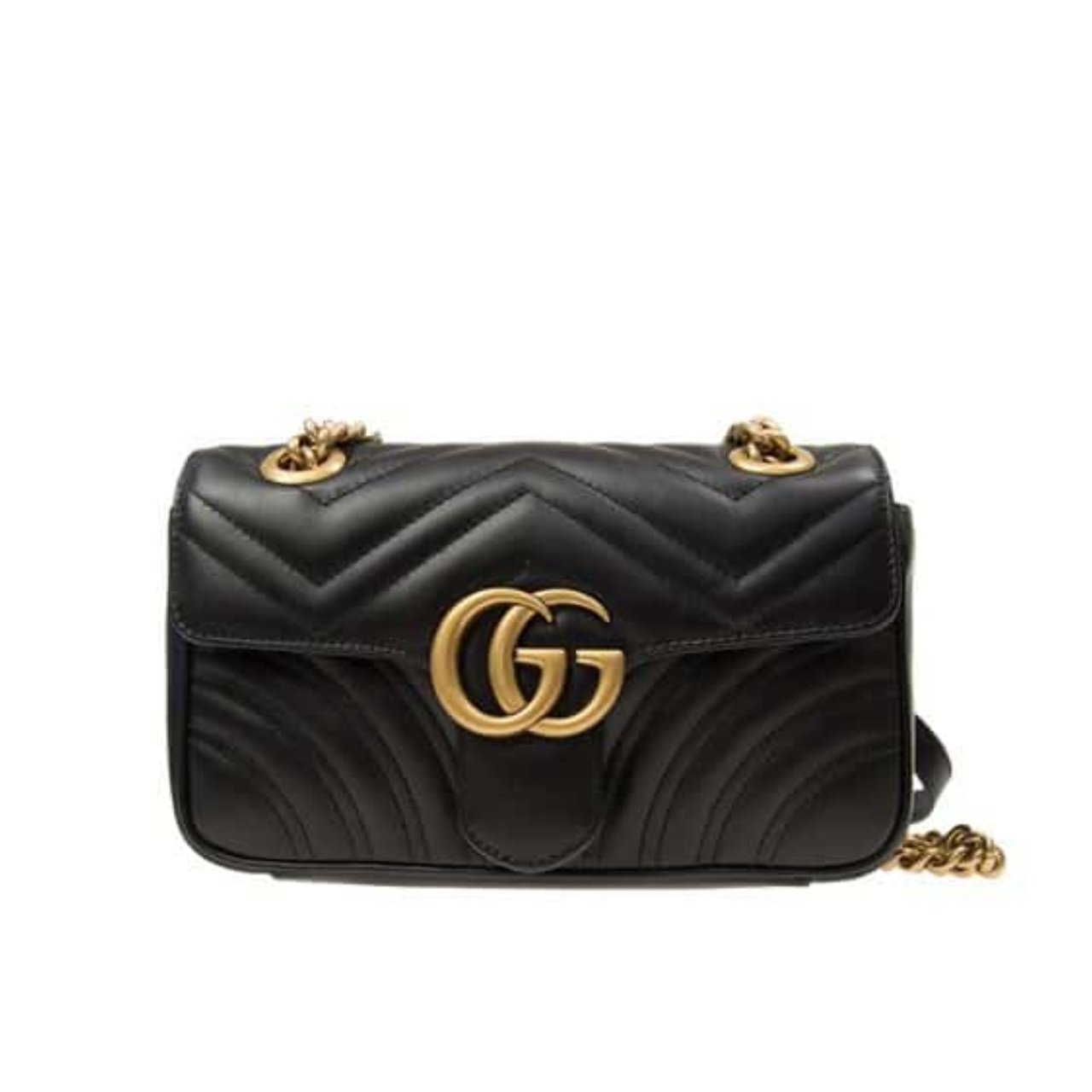 vel-1-7 Gucci GG Marmont Matelassé Mini Bag Black 22Cm 446744 DTDIT 1000 - Image 1