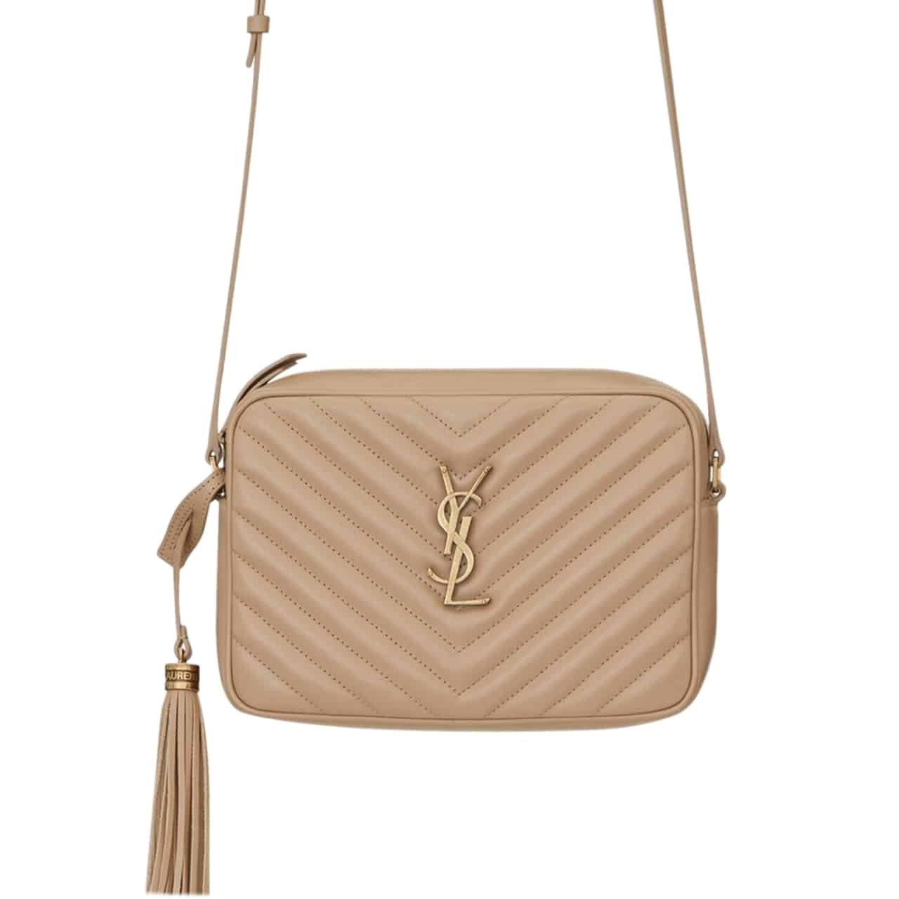 vel-47 Saint Laurent Lou Camera Bag In Quilted Beige 23Cm 612544DV7072721 - Image 1