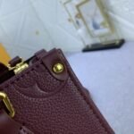 Louis Vuitton Onthego PM Monogram Empreinte Leather Burgundy 25cm - Image 5