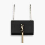 Saint Laurent Kate Small In Grain De Poudre Black 20Cm