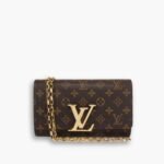 Louis Vuitton Monogram Wallet On Chain Brown 23cm